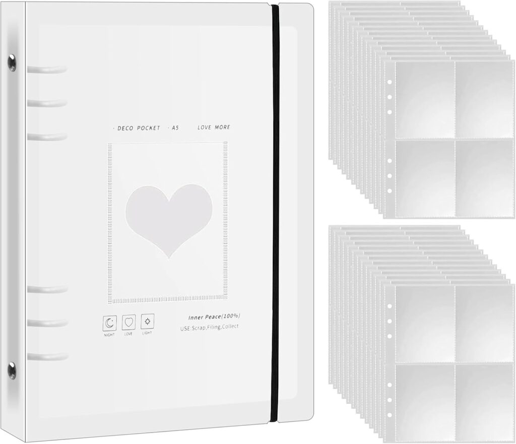 3 Pulgada KPOP Photocard Titular, Álbum de Fotos Carpeta de Tarjetas, Album Fotos, Funda para Carpeta de Anillas A5, Photo Album Scrapbook, Photocard Holder Book, Portable Photo Álbum