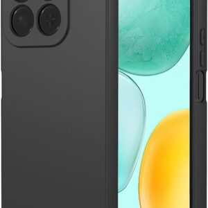 Movilear Funda Carcasa de Silicona Líquida para Honor 400 Smart 4G 5G, Interior de Microfibra Antigolpes Protección Gel Ultra Suave de Goma a Prueba de Choques y Arañazos FSUA (Negro)
